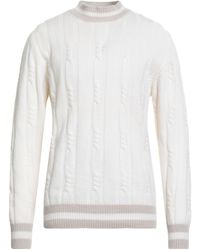 Eleventy - Platinum Ivory Turtleneck Cashmere - Lyst