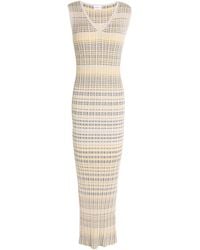 Marella - Maxi Dress Viscose, Metallic Fiber, Polyamide - Lyst