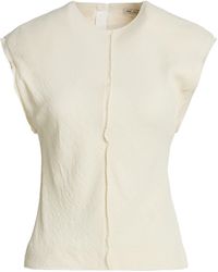 Ami Paris - Ivory Top Viscose, Elastane - Lyst