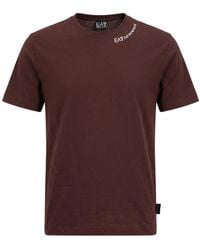 EA7 - T-Shirt Cotton - Lyst