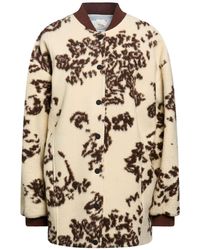 Alysi - Chocolat Cream Coat Wool, Polyester - Lyst