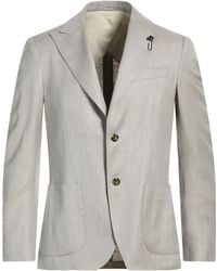 Lardini - Blazer Virgin Wool, Viscose, Linen - Lyst