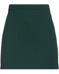VIRNA DRÒ® - Dark Mini Skirt Polyester, Polyurethane, Elastane - Lyst
