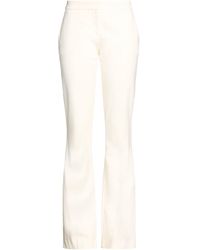 Blumarine - Cream Pants Virgin Wool, Elastane, Viscose, Polyester - Lyst