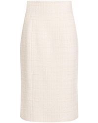 Costarellos - Ivory Midi Skirt Pes - Lyst