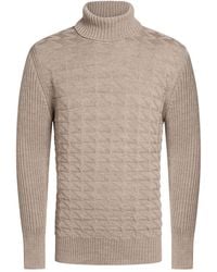 PHILOTINTO - Taupe Turtleneck Merino Wool, Acrylic - Lyst