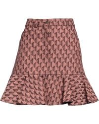 Sandro - Fluted Printed Cotton-blend Jacquard Mini Skirt - Lyst