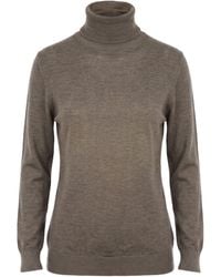 Gentry Portofino - Turtleneck Virgin Wool, Silk - Lyst