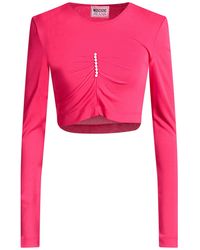 Moschino - Fuchsia Top Viscose, Polyester - Lyst