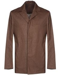 Brian Dales - Camel Overcoat & Trench Coat Cotton, Polyurethane - Lyst