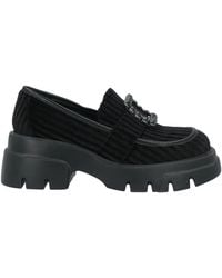 Luciano Barachini - Loafers Textile Fibers, Leather - Lyst