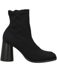 Malloni - Ankle Boots Leather, Textile Fibers - Lyst