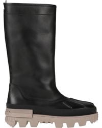 Moncler - Ankle Boots Leather, Textile Fibers - Lyst