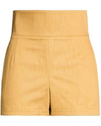 Ferragamo - Mustard Shorts & Bermuda Shorts Cotton - Lyst
