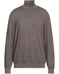 Lardini - Khaki Turtleneck Wool - Lyst
