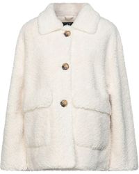 Teddy coat di Unreal Fur in Rosa Donna Abbigliamento da Cappotti da Cappotti lunghi e invernali 
