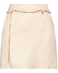 Please - Mini Skirt Viscose, Linen - Lyst