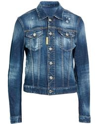 DSquared² - Denim Outerwear Cotton, Elastane - Lyst