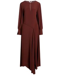 Manila Grace - Maxi Dress Acetate, Silk - Lyst