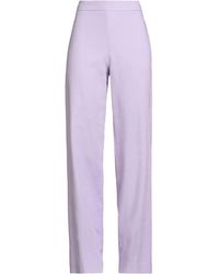 Furore - Lilac Pants Viscose, Polyester, Elastane - Lyst