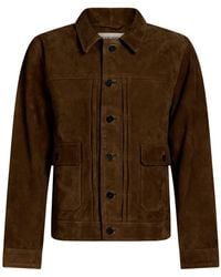 Officine Generale - Camel Jacket Goat Skin - Lyst