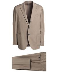 Lardini - Khaki Suit Wool, Polyester, Elastane - Lyst