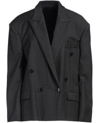 Isabel Marant - Charcoal Blazer Wool, Viscose - Lyst