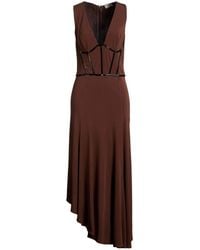 Elisabetta Franchi - Dark Midi Dress Viscose - Lyst