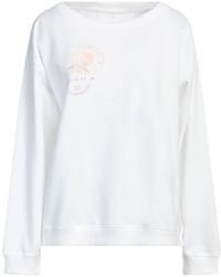 Juvia - Ivory Sweatshirt Cotton, Polyester - Lyst