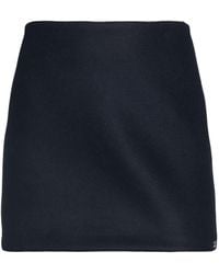 Sportmax - Midnight Mini Skirt Virgin Wool - Lyst
