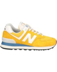 New Balance - 574 Sneakers Leather, Textile Fibers - Lyst