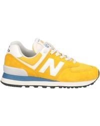 New Balance - 574 Sneakers Leather, Textile Fibers - Lyst