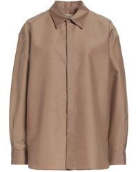 Barena - Camel Shirt Virgin Wool, Polyamide - Lyst