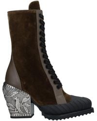 Chloé - Ankle Boots Soft Leather, Textile Fibers - Lyst