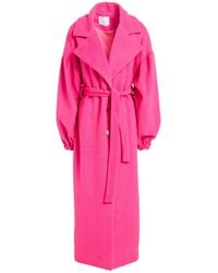 Gaelle Paris - Fuchsia Coat Polyester, Viscose - Lyst