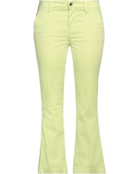 Liu Jo - Lime Pants Cotton, Elastane - Lyst