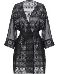 Les Copains Overcoat - Black