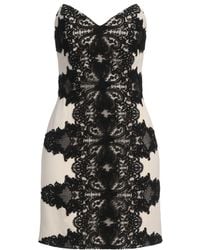 Elisabetta Franchi - Mini Dress Viscose, Acetate, Elastane, Polyamide, Cotton - Lyst