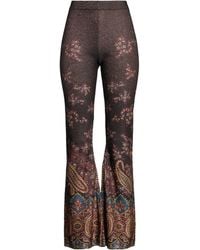 Etro - Pants Viscose, Metal Fiber - Lyst