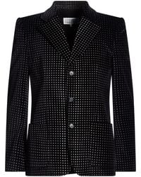 MM6 by Maison Margiela - Blazer Cotton, Elastane - Lyst