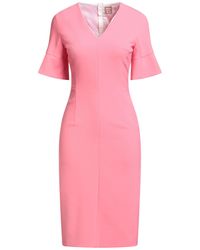 BOSS - Midi Dress Recycled Polyester, Viscose, Cotton, Elastane - Lyst