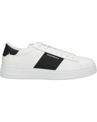 Emporio Armani - Sneakers Soft Leather, Textile Fibers - Lyst
