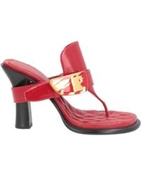 Burberry - Brick Thong Sandal Leather - Lyst