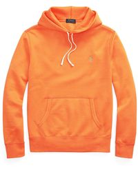 Sweat-shirt Polaire Polo Ralph Lauren pour homme en coloris Orange Homme Vêtements Articles de sport et dentraînement Sweats 
