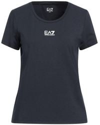 EA7 - Midnight T-Shirt Cotton, Modal, Elastane - Lyst