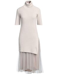 Brunello Cucinelli - Midi Dress Cashmere, Lurex, Polyamide - Lyst