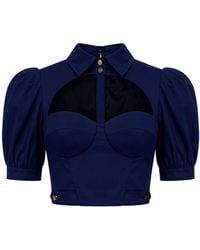 Elisabetta Franchi - Top Polyester, Elastane, Polyimide - Lyst
