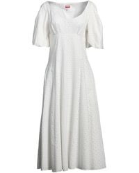 KENZO - Midi Dress Cotton - Lyst