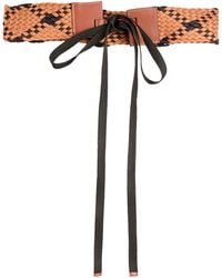 Liviana Conti - Belt Cow Leather, Cotton, Polypropylene - Lyst