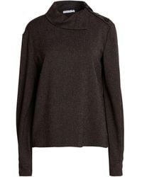 Patrizia Pepe - Dark Top Polyester, Viscose, Elastane - Lyst